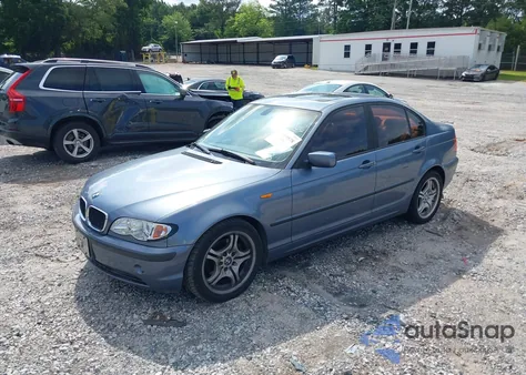 2004 BMW 325 из США, поврежденный, VIN WBAET37444NJ82623